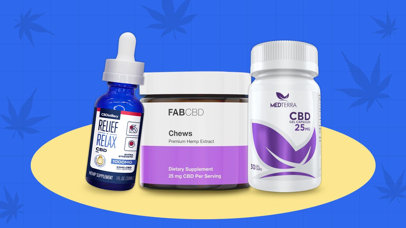 three of the best CBD isolate products