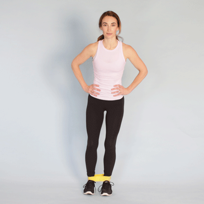 Resistance Band Leg Exercises while Standing 