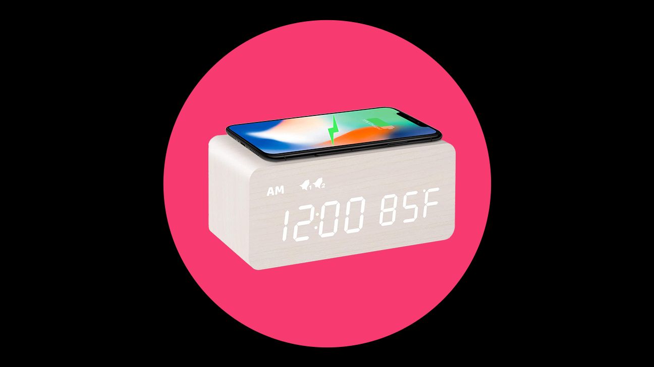 Mosito Digital Wooden Alarm Clock With Wireless Charging napnepal.gov.np