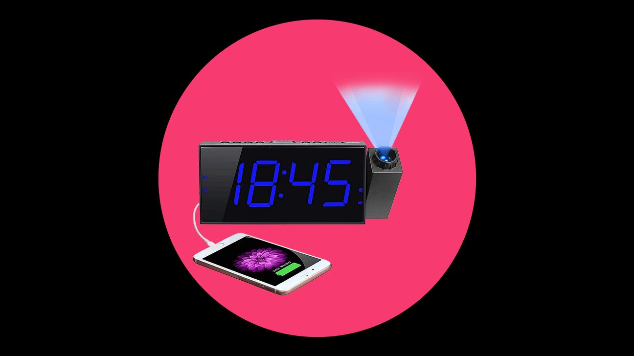  Travelwey Digital Alarm Clock - Outlet Powered, No Frills  Simple Operation, Large Night Light, Alarm, Snooze, Full Range Brightness  Dimmer, Big Red LED Digit Display, Black : Home & Kitchen