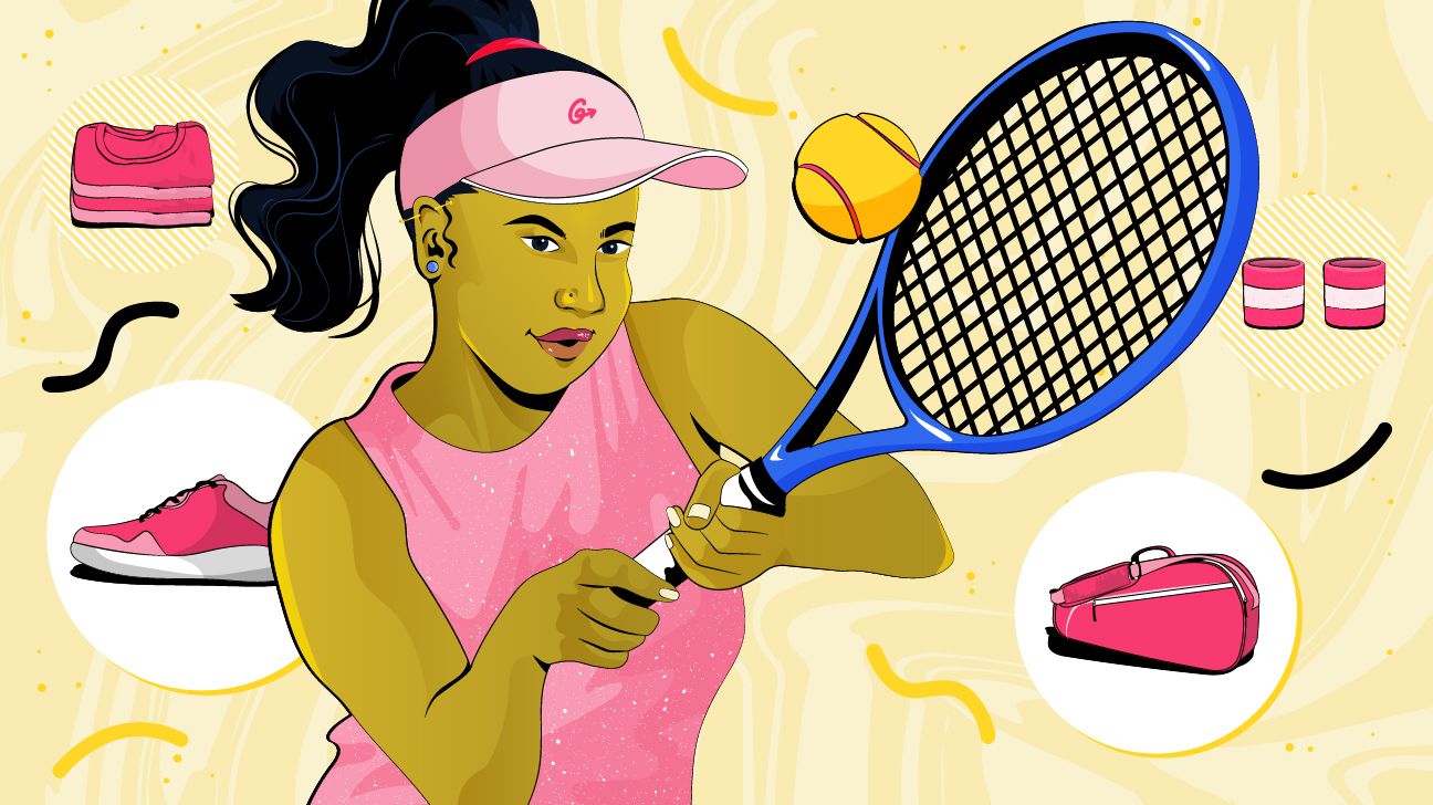 illustration of a tennis player