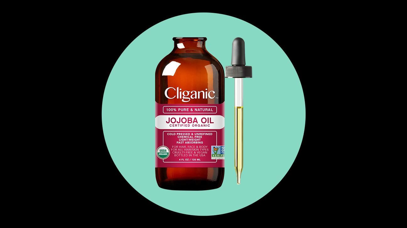 Cliganic USDA Organic Jojoba Oil, 100% Pure (2oz), Natural Cold Pressed  Unrefin