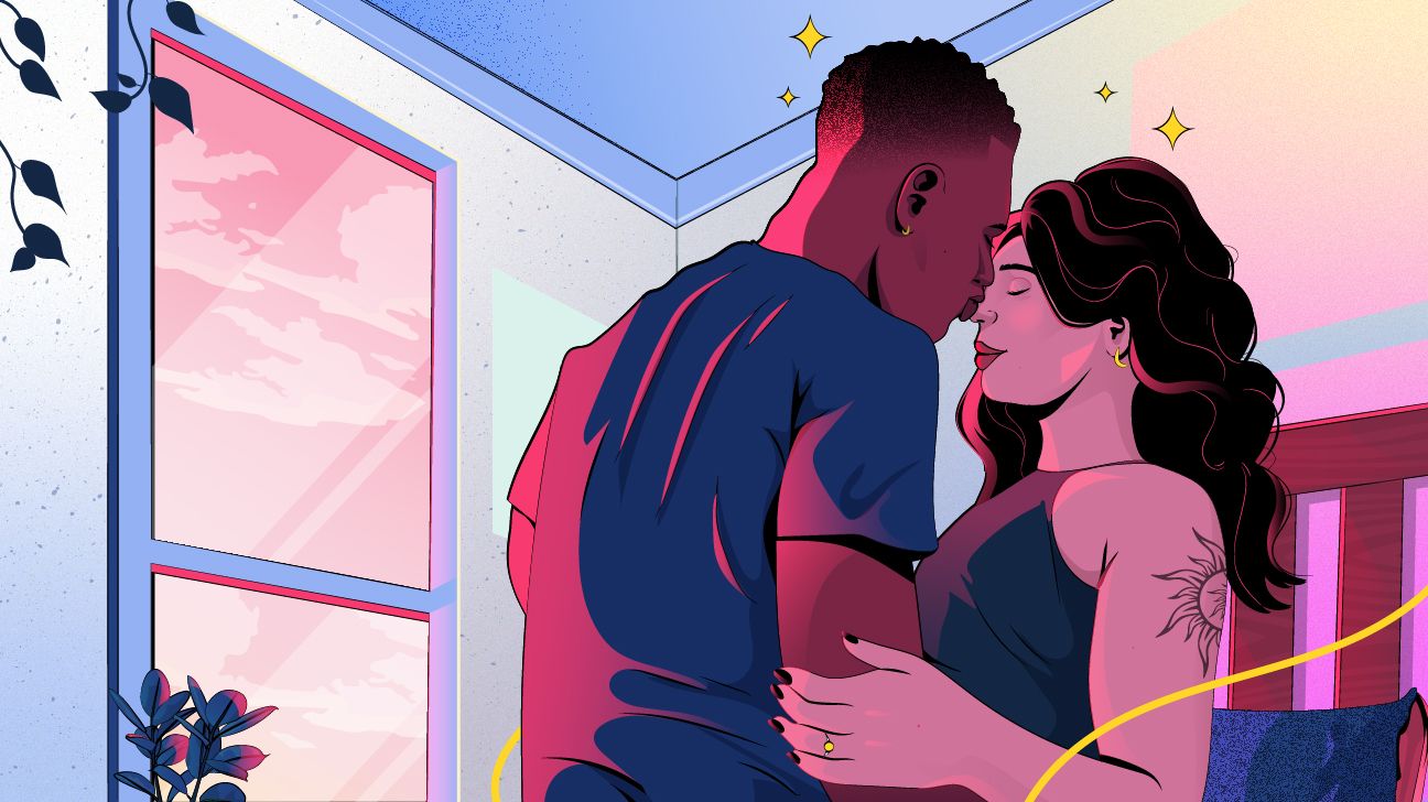 illustration of couple being intimate