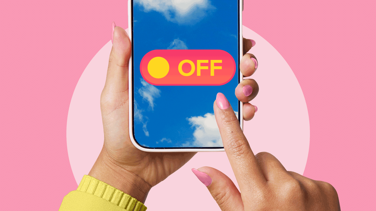 turning off phone for social media detox