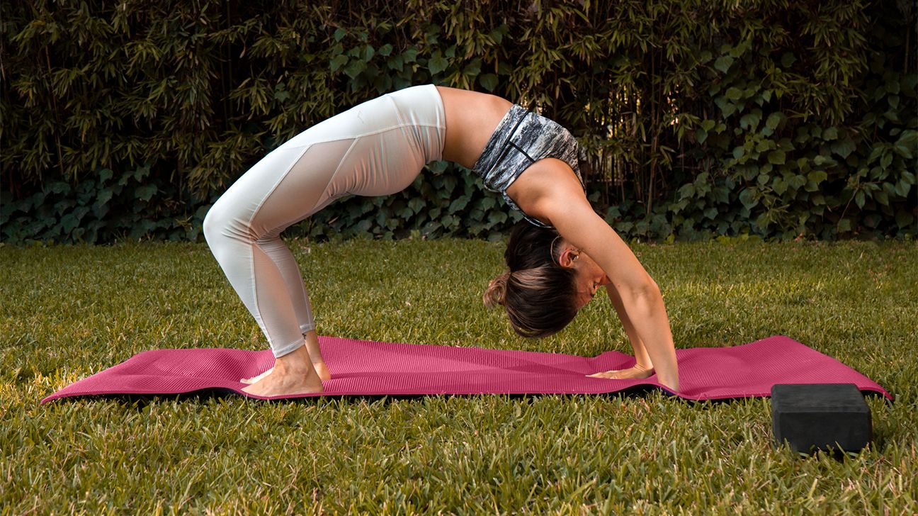 yoga wheel pose