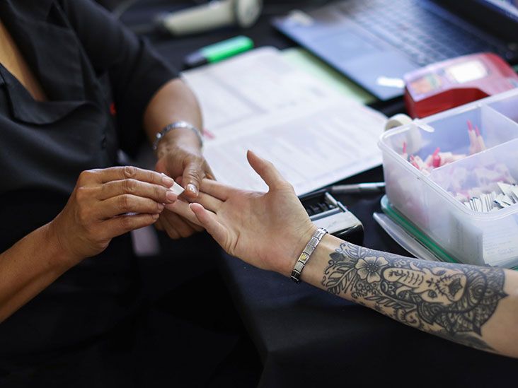 Can a tattoo show in your blood if it's fresh when you're doing a blood  test? - Quora