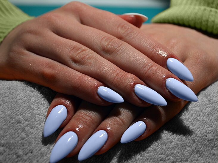 Blue Nail Art Artificial Nails Unique Trendy Simple Style Nail Pieces For  Nail Art Beginners Practice - Walmart.com