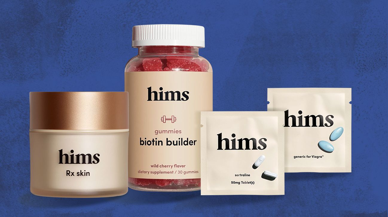 A selection of Hims products.
