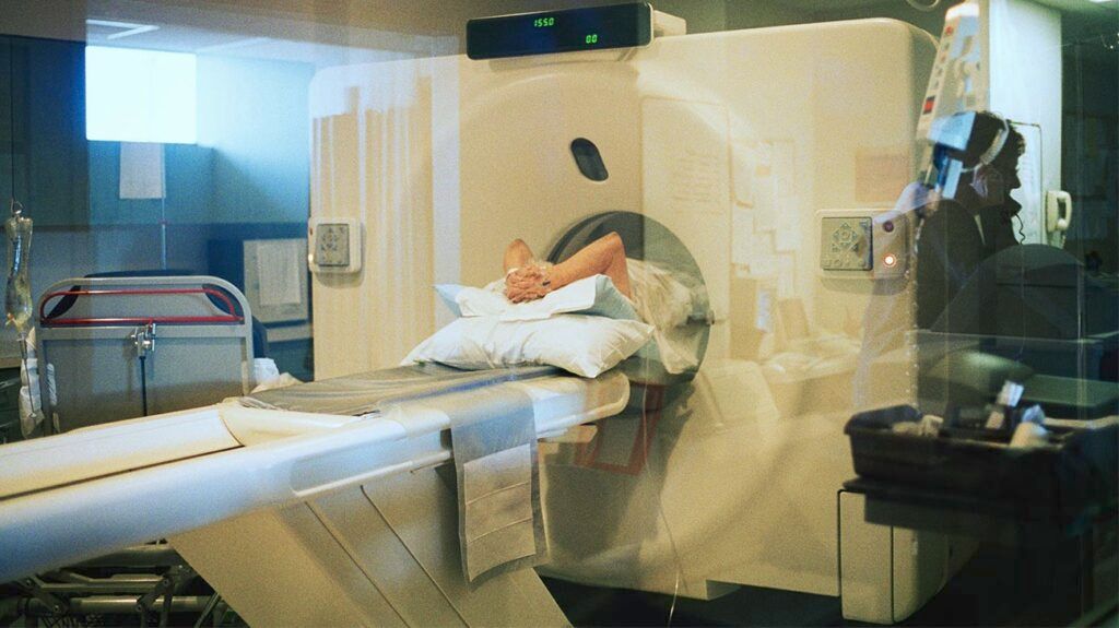 A person undergoing a CAT scan to diagnose neuroendocrine tumors -2.