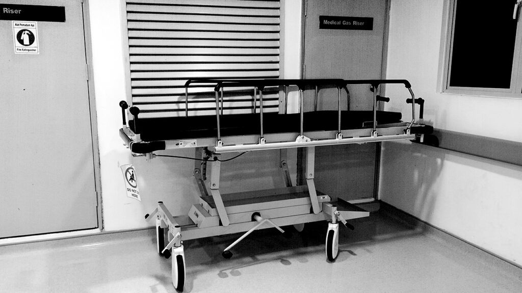 A hospital bed -2.
