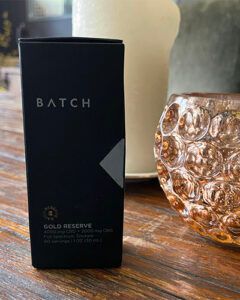 MNT tester's hands on review image of Batch Gold Reserve CBD Oil