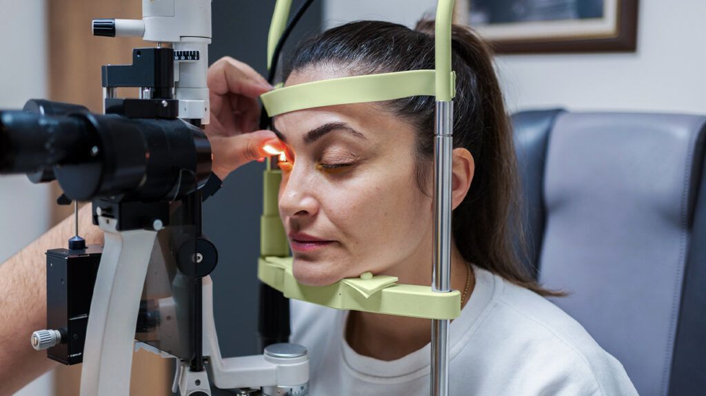 A person receiving an eye test-2.