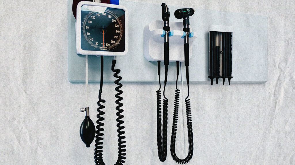 Equipment to diagnose high or low blood pressure -2.