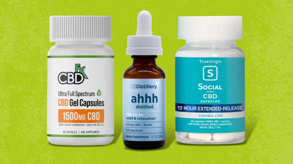 Some of the best CBD products for neuropathy, including CBDfx, CBDistillery, and Social CBD oils and capsules.