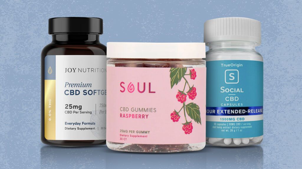 Some of the best CBD for anxiety, including oils, softgels, gummies, and capsules.