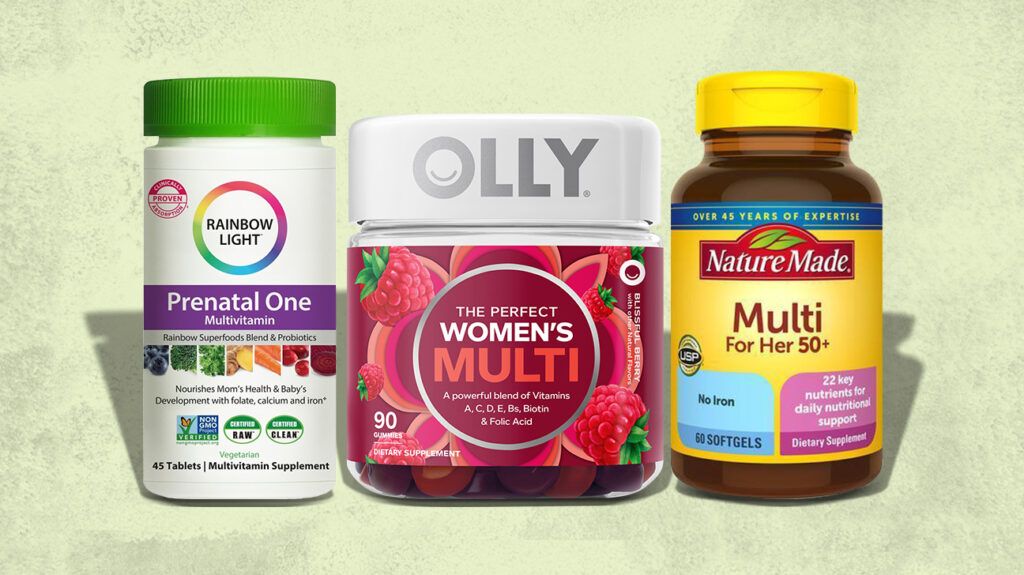 A selection of the best women's multivitamins