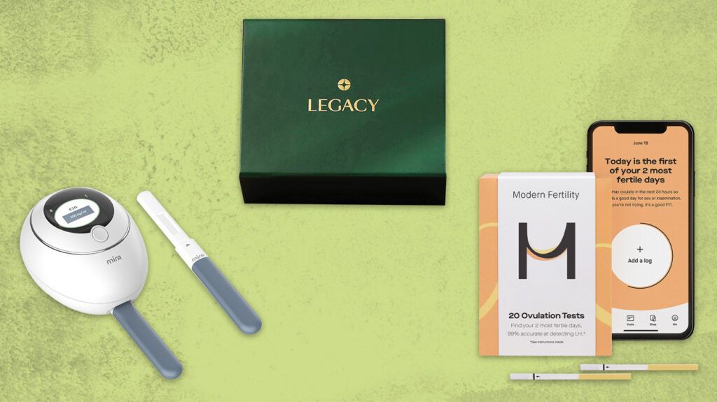 A selection of the best at-home fertility tests, including Mira, Modern Fertility, and Legacy.