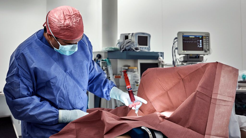 A surgeon performing surgery-1.