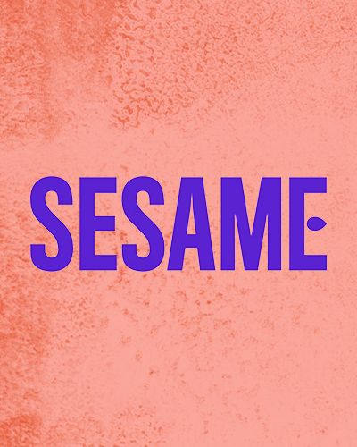 Sesame Care for Mounjaro prescription online against a tangerine background.