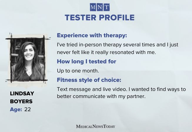 Lindsay Boyers' MNT tester profile
