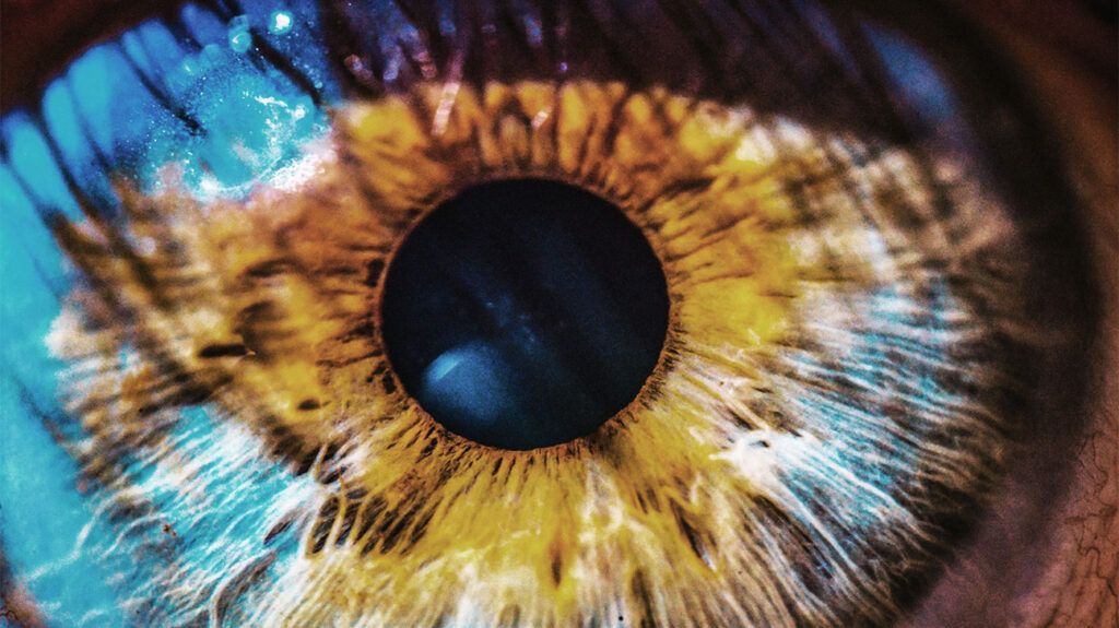 A close up of a human eye-2.
