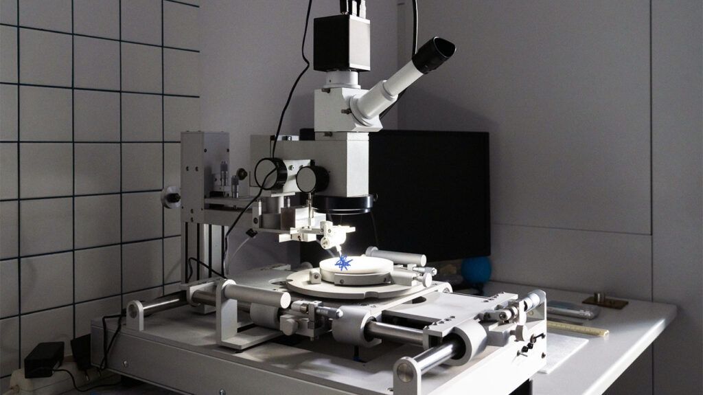 A powerful microscope in a medical facility