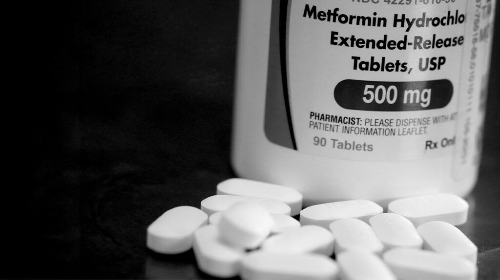 Some Metformin tablets