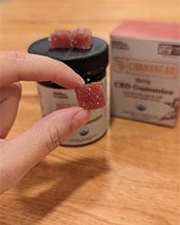 An MNT tester's image of Cornbread Berry Gummies.