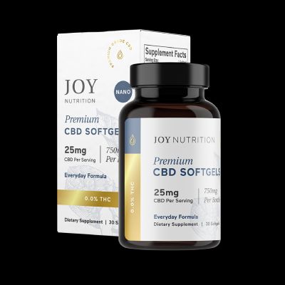Joy Organics Broad Spectrum CBD Softgels