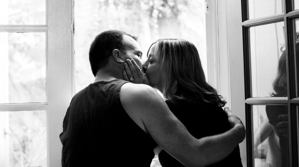 Couple kissing