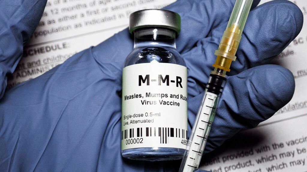MMR vaccine and syringe 1