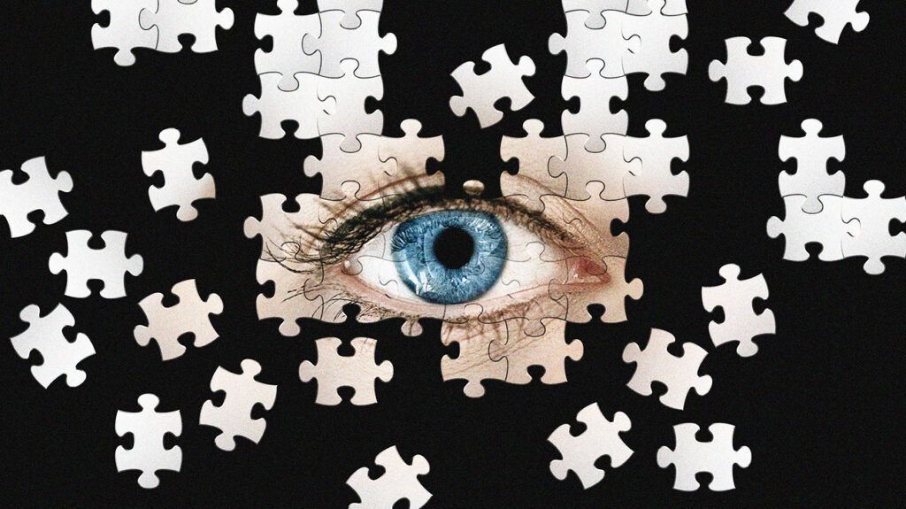 Human eye puzzle