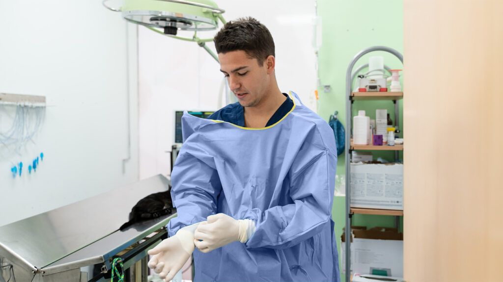 A doctor preparing for surgery-1.