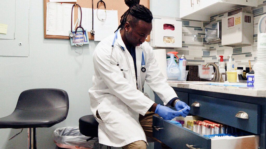 A lab worker in a doctor's office-2.