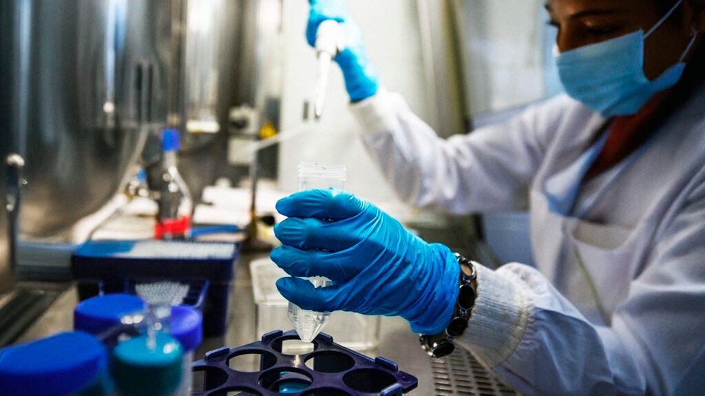 A scientist preparing to do a genetic test-2.