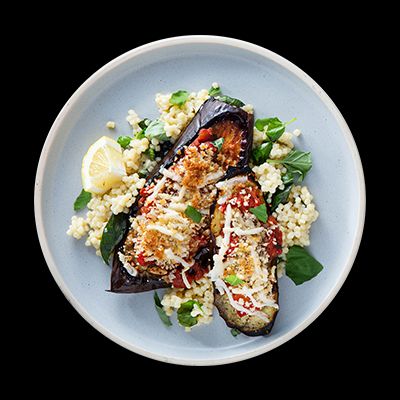 Purple Carrot Eggplant Parmesan meal