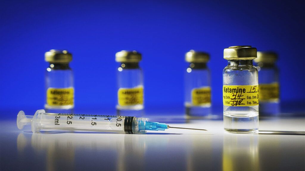vials of ketamine and a syringe-1