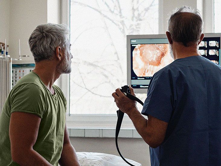 Will a colonoscopy show signs of liver damage?