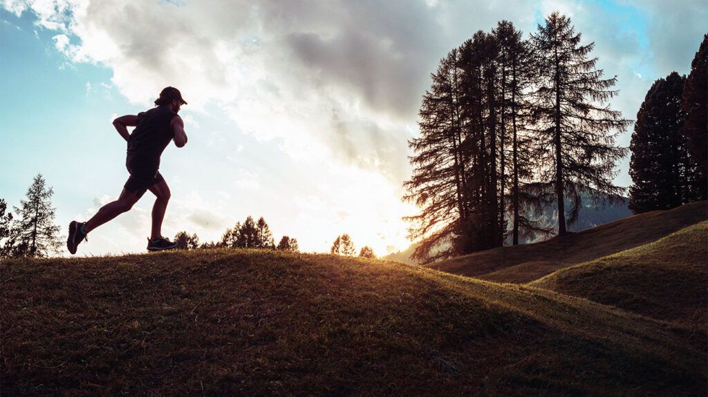 A person running outside 1