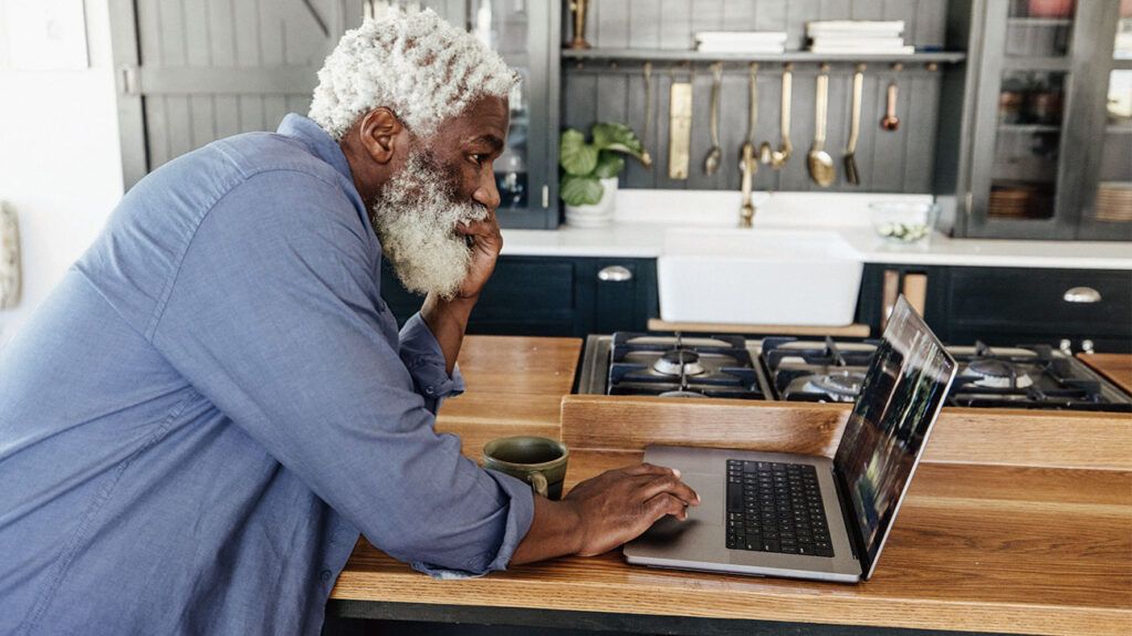 A person using a laptop 1