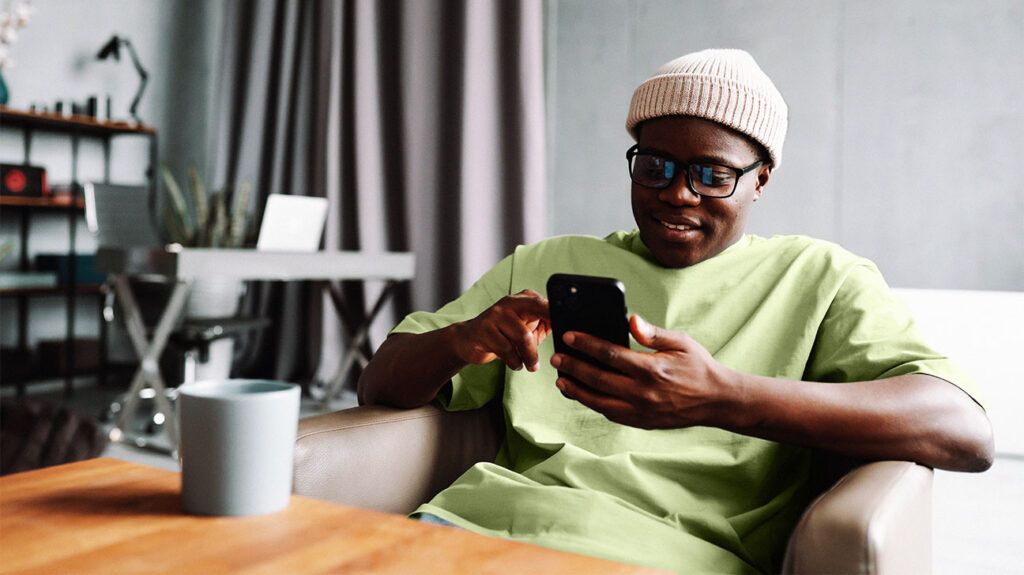 a man using a health app on his mobile phone-1