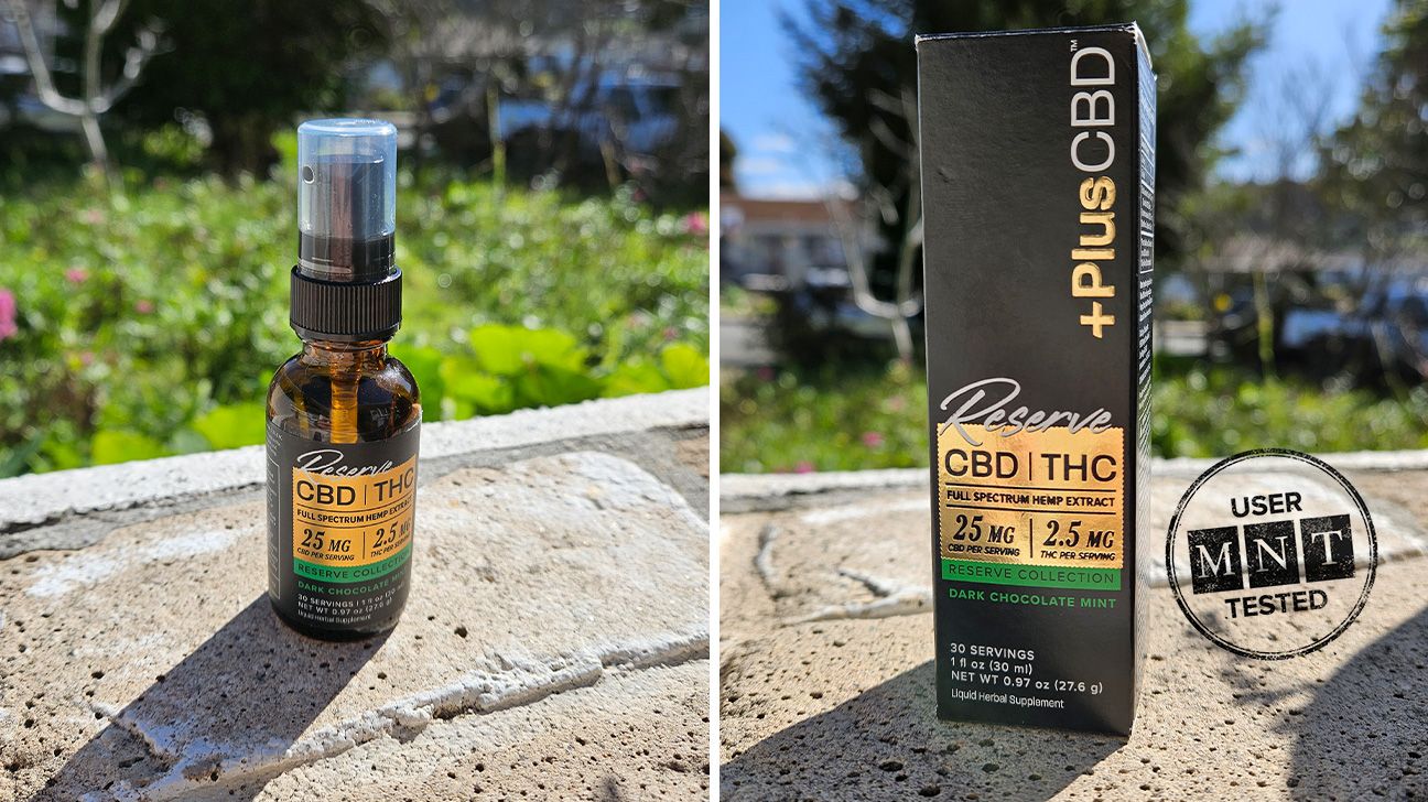 Tester photos of PlusCBD cbd oil.