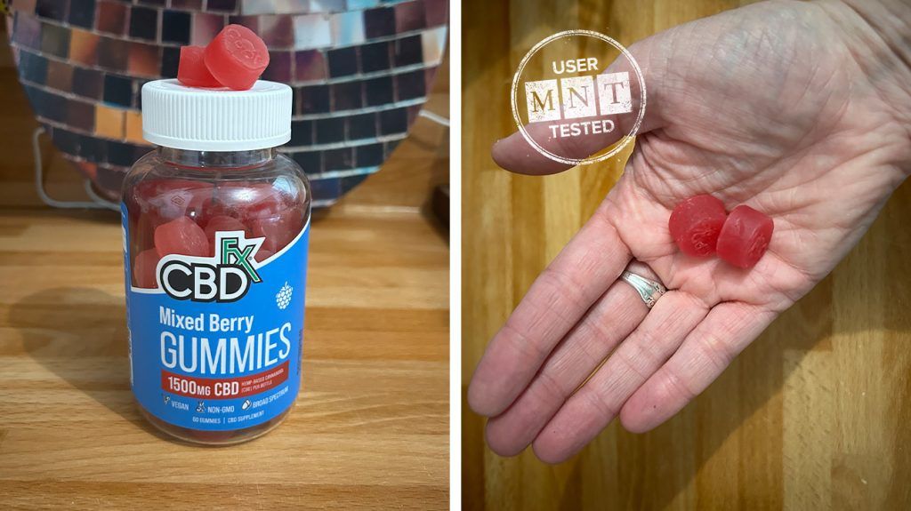 CBDfx gummies review photos by Anne Arnston.