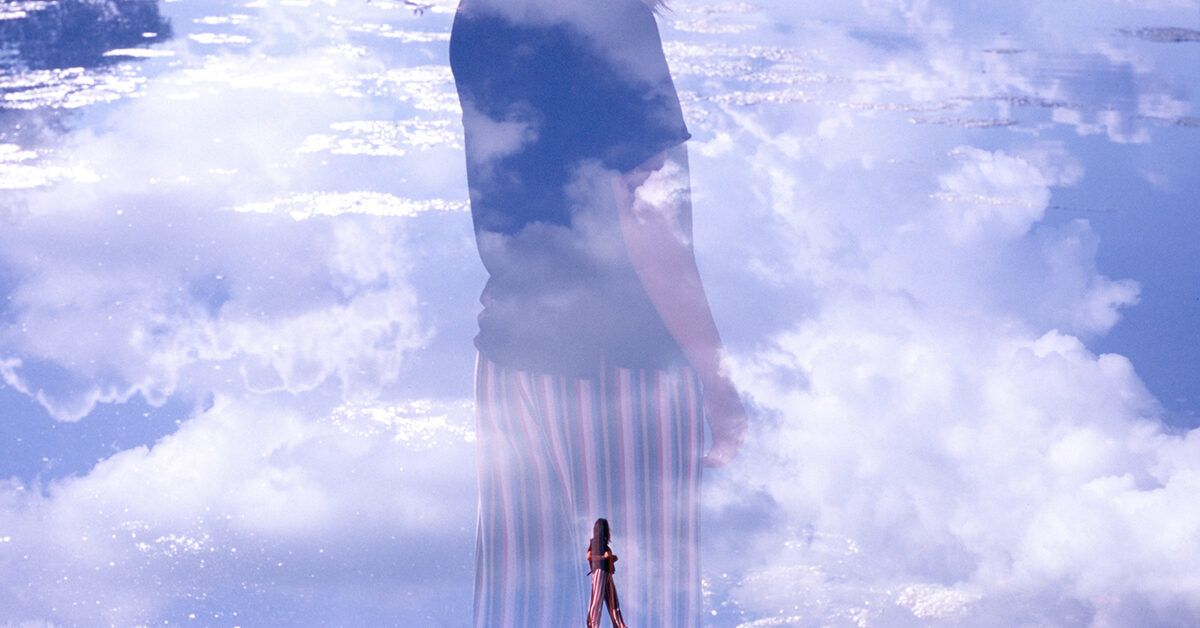 HD wallpaper: Sky, Sea, Clouds, Bubbles, Anime Girl