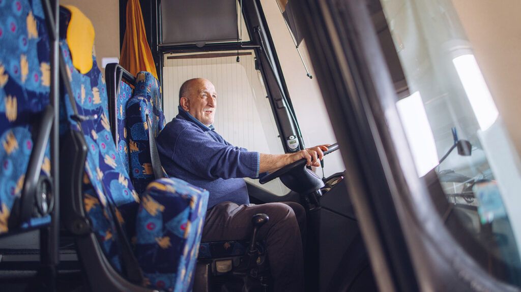 Male bus driver struggles with depression due to his job