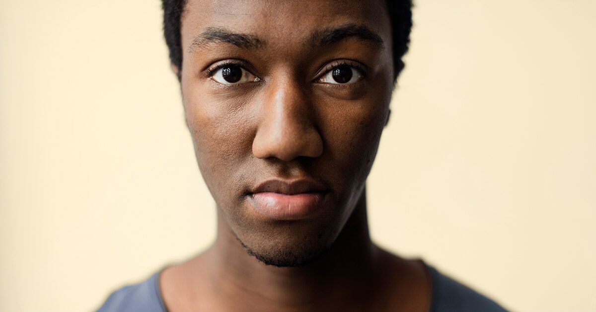 Portrait Of Young Man In Shock With Scared Face Paralysed With