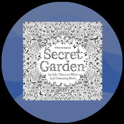 Secret Garden: An Inky Treasure Hunt and Coloring Book (For Adults,  mindfulness coloring) by Johanna Basford, Paperback