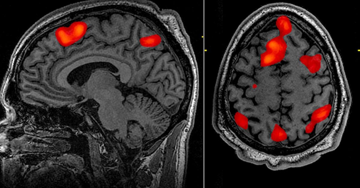 Doctor Shows The Process Of Scanning A Patient Stock Photo