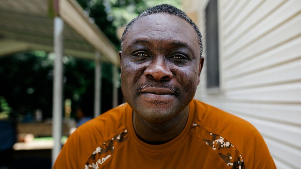 Portrait of a Black middle-aged man outdoors