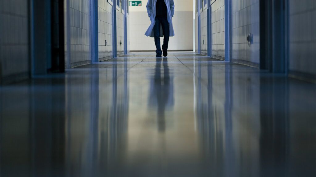 mental hospital hallway